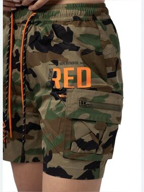 RED XS Camo Cargo Smoke Rise Women's Camo Cora Slouch Shorts